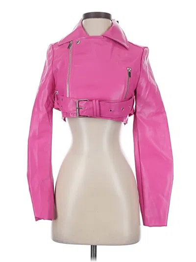 Pre-owned Prettylittlething Jacket In Pink