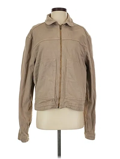 Pre-owned Prettylittlething Jacket In Tan