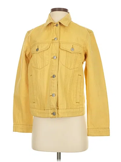 Pre-owned Prettylittlething Jacket In Yellow