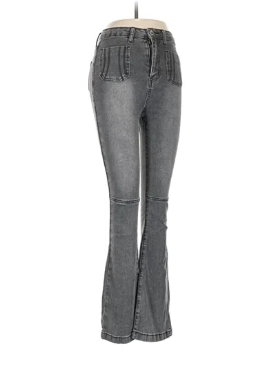 Pre-owned Prettylittlething Jeans In Gray