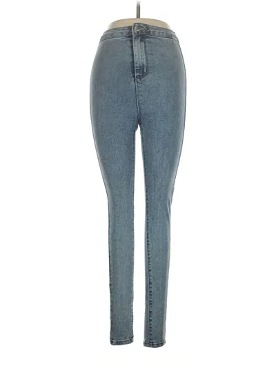 Pre-owned Prettylittlething Jeggings In Blue