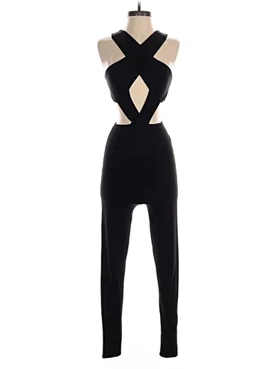 Pre-owned Prettylittlething Jumpsuit In Black