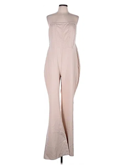 Pre-owned Prettylittlething Jumpsuit In Brown