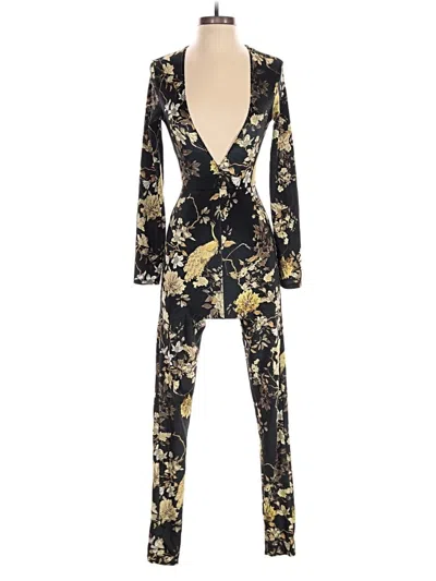 Pre-owned Prettylittlething Jumpsuit In Gold