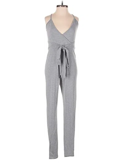Pre-owned Prettylittlething Jumpsuit In Gray