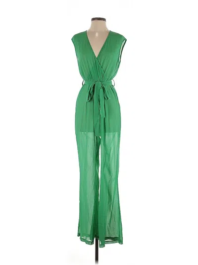 Pre-owned Prettylittlething Jumpsuit In Green