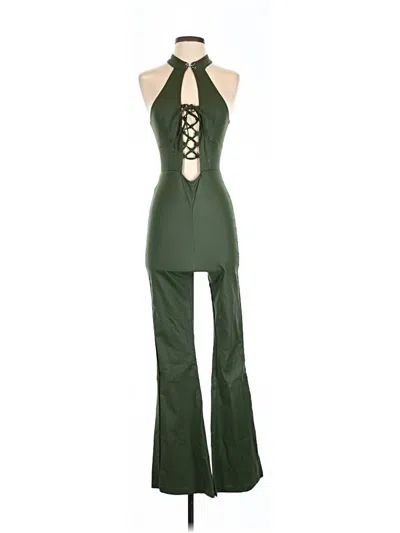 Pre-owned Prettylittlething Jumpsuit In Green