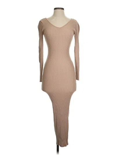 Pre-owned Prettylittlething Jumpsuit In Tan