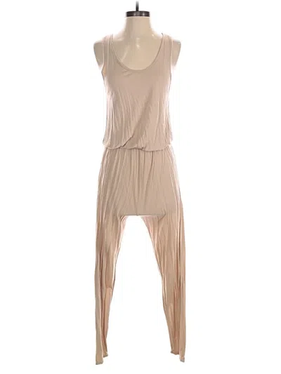 Pre-owned Prettylittlething Jumpsuit In Tan