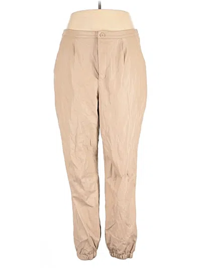 Pre-owned Prettylittlething Khaki Pant In Brown