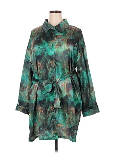 Pre-owned Prettylittlething Kimono In Blue