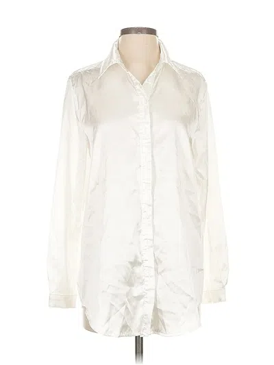 Pre-owned Prettylittlething Long Sleeve Blouse In White