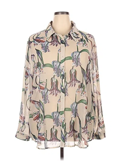 Prettylittlething Long Sleeve Blouse In White