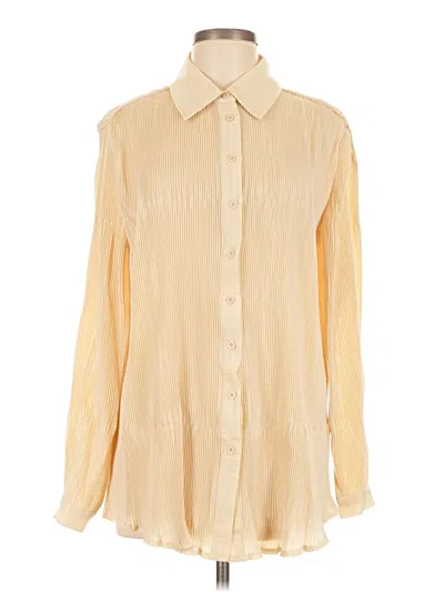 Pre-owned Prettylittlething Long Sleeve Blouse In White