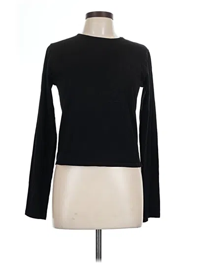 Pre-owned Prettylittlething Long Sleeve T-shirt In Black
