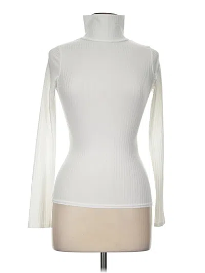 Pre-owned Prettylittlething Long Sleeve Turtleneck In Ivory