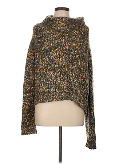 Pre-owned Prettylittlething Poncho In Brown