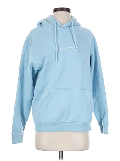 Pre-owned Prettylittlething Pullover Hoodie In Blue