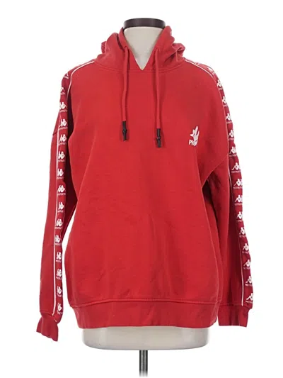 Pre-owned Prettylittlething Pullover Hoodie In Red