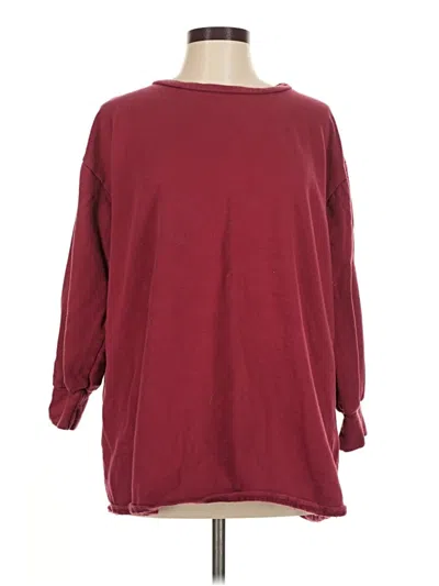 Pre-owned Prettylittlething Pullover Sweater In Burgundy
