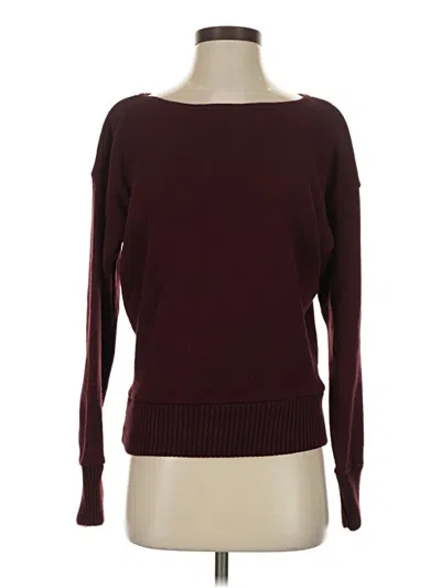Pre-owned Prettylittlething Pullover Sweater In Burgundy