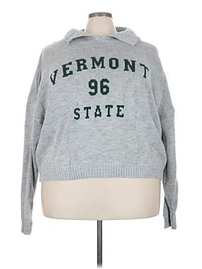 Pre-owned Prettylittlething Pullover Sweater In Gray