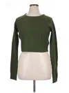 Prettylittlething Pullover Sweater In Green