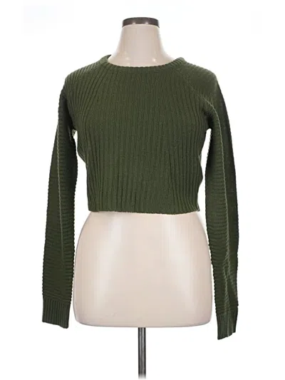 Prettylittlething Pullover Sweater In Green
