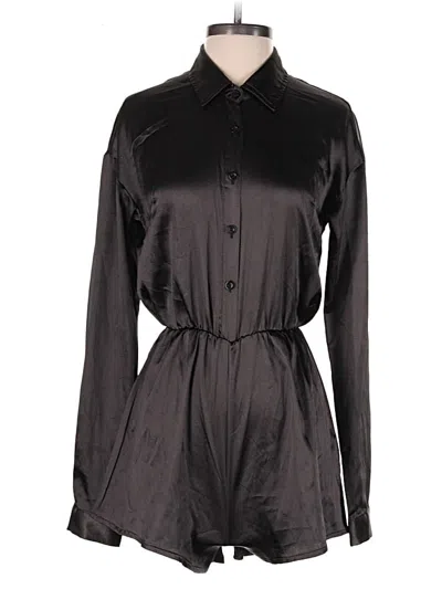 Pre-owned Prettylittlething Romper In Black