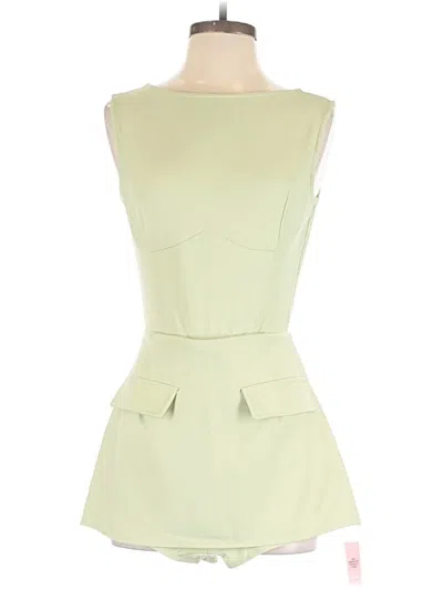 Pre-owned Prettylittlething Romper In Green