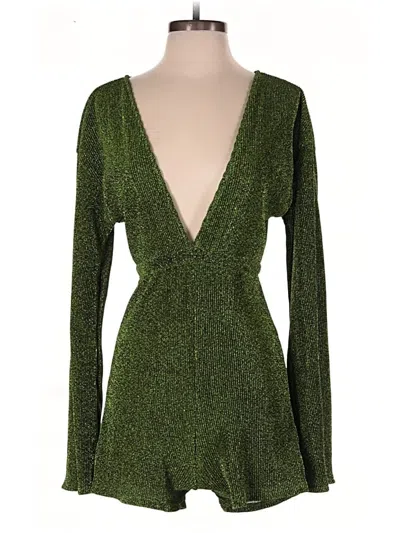 Prettylittlething Romper In Green