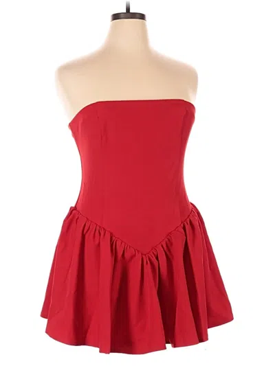 Pre-owned Prettylittlething Romper In Red