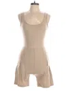 Prettylittlething Romper In Tan