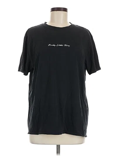 Pre-owned Prettylittlething Short Sleeve T-shirt In Black
