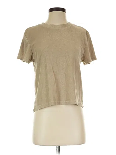 Pre-owned Prettylittlething Short Sleeve T-shirt In Tan