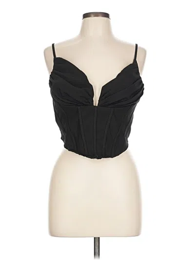 Pre-owned Prettylittlething Sleeveless Blouse In Black