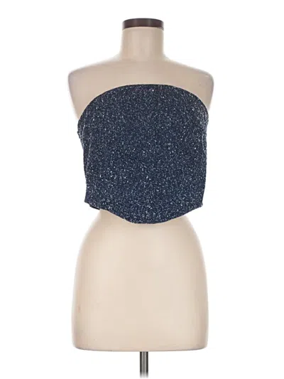 Prettylittlething Sleeveless Blouse In Blue