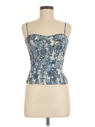 Pre-owned Prettylittlething Sleeveless Blouse In Blue