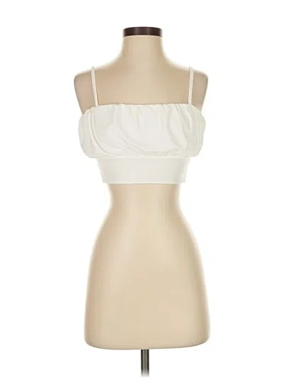 Pre-owned Prettylittlething Sleeveless Blouse In Ivory