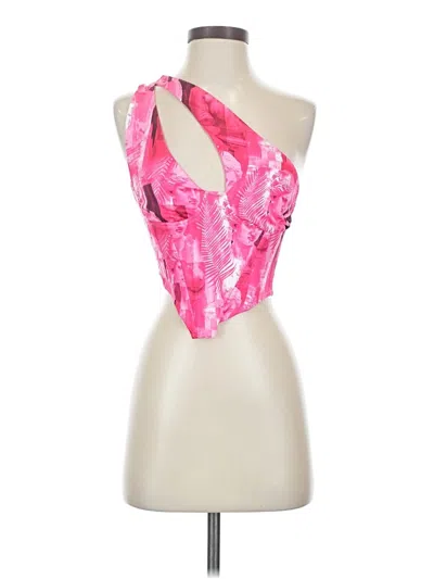Pre-owned Prettylittlething Sleeveless Blouse In Pink
