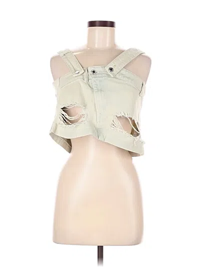 Pre-owned Prettylittlething Sleeveless Blouse In White