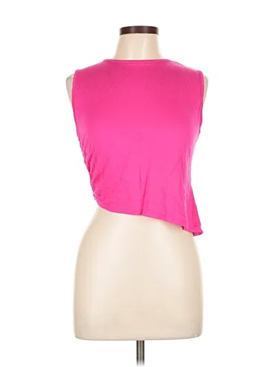 Pre-owned Prettylittlething Sleeveless T-shirt In Pink