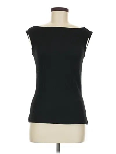 Pre-owned Prettylittlething Sleeveless Top Black Boatneck Tops