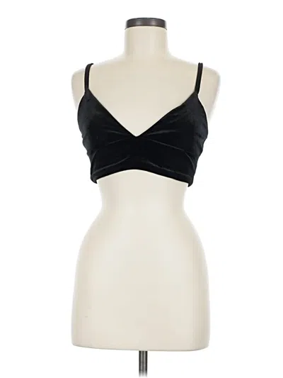 Pre-owned Prettylittlething Sleeveless Top Black Sweetheart Neckline Tops