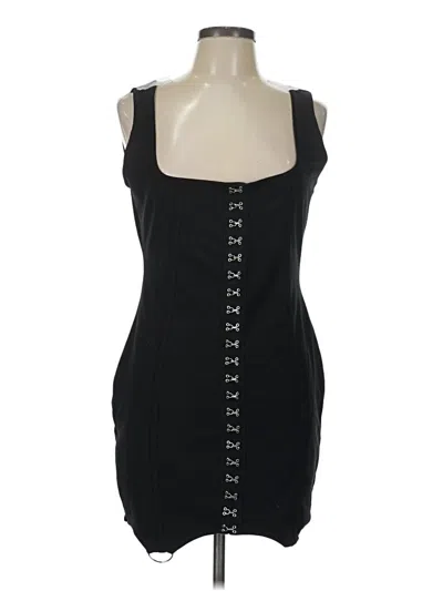Pre-owned Prettylittlething Sleeveless Top Black Sweetheart Neckline Tops