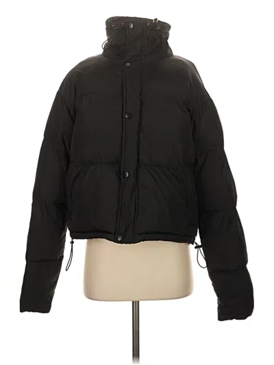 Pre-owned Prettylittlething Snow Jacket In Black