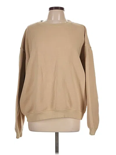 Pre-owned Prettylittlething Sweatshirt In Tan