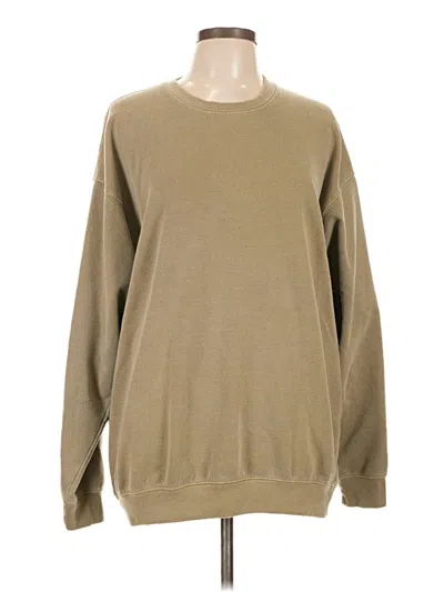 Pre-owned Prettylittlething Sweatshirt In Tan