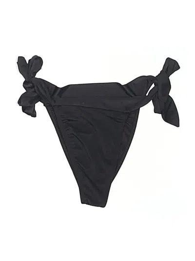 Pre-owned Prettylittlething Swimsuit Bottoms In Black
