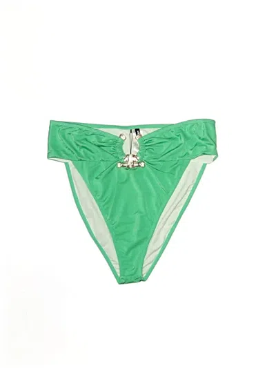 Pre-owned Prettylittlething Swimsuit Bottoms In Green